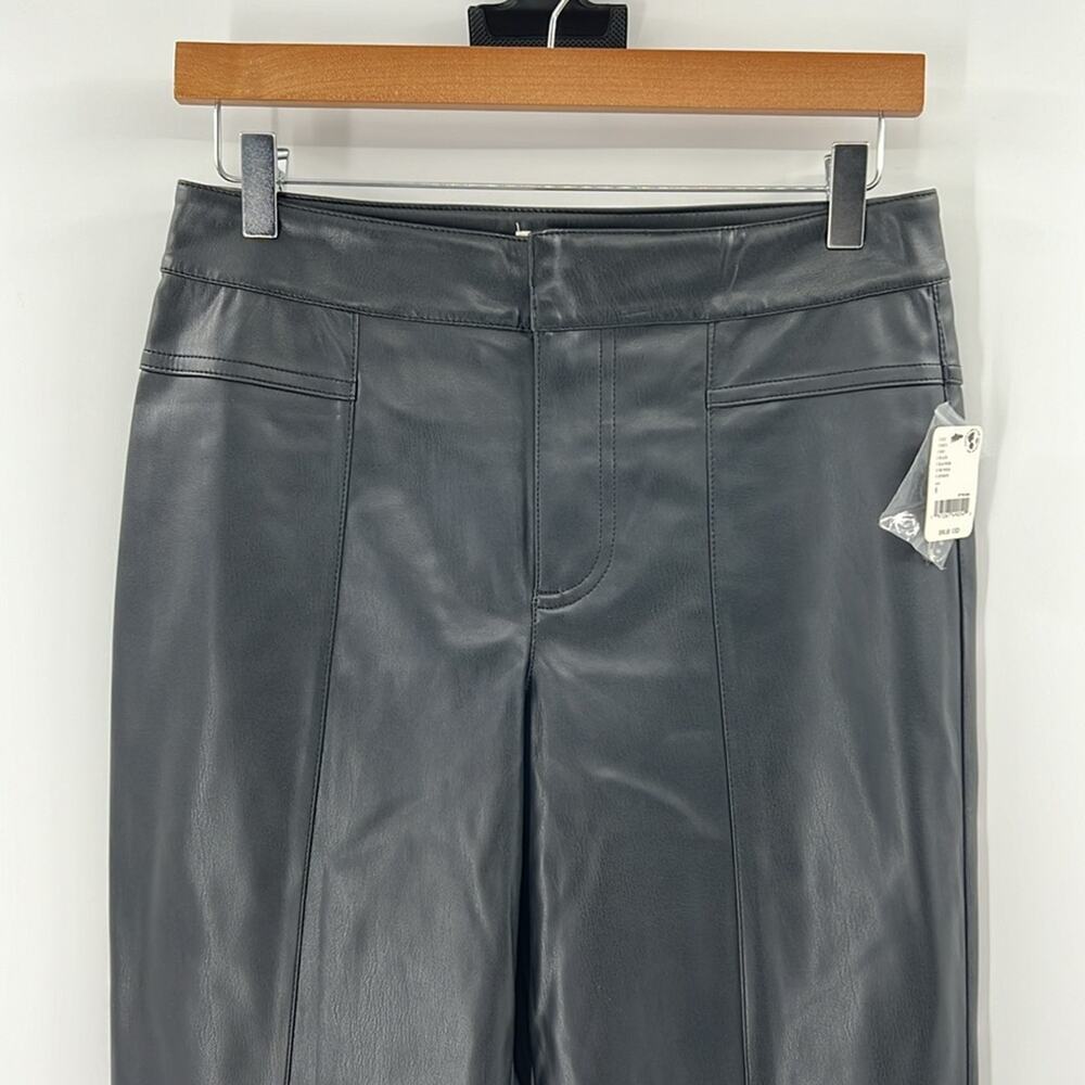 We the Free Women's Uptown High Rise Vegan Leather Pants - Black - 6 - NWT - Picture 2 of 8